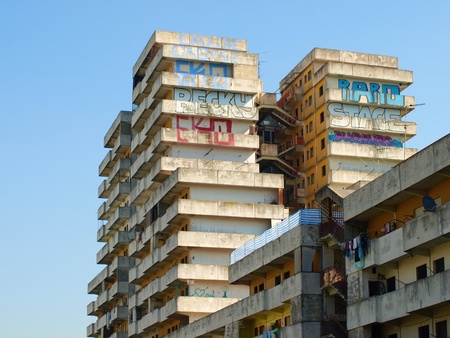 sail of area Scampia - Naples  -Italyの写真素材