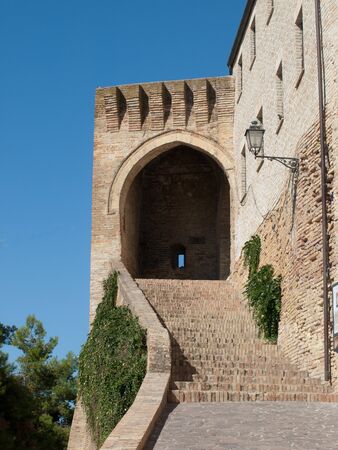 medieval fortress acquaviva Piceno - Ascoli Piceno - Italyの写真素材