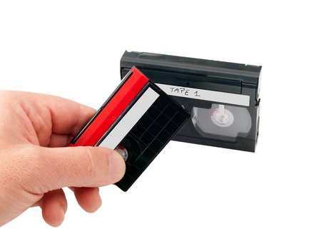 videocassette tape recorder filmの写真素材