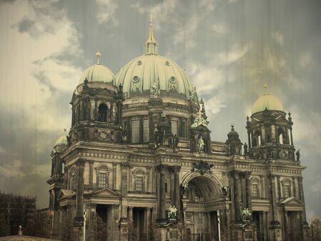 retro Cathedral in Berlin germanyの写真素材