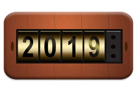 concept of domestic electrical outlet plate 2019の写真素材