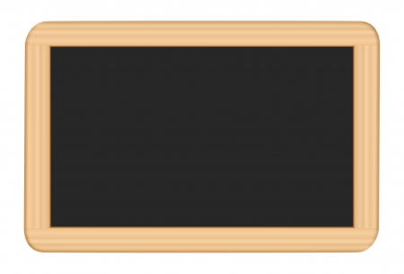blank wooden blackboard concept on white backgroundの写真素材