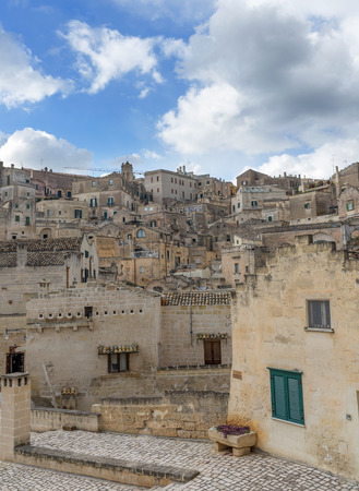 View of Sassi. Matera is the Italian city designated European Capital of Culture in 2019 and World Heritage Siteの写真素材