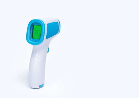 Personal protective equipment against the Coronavirus Covid thermoscannerの写真素材