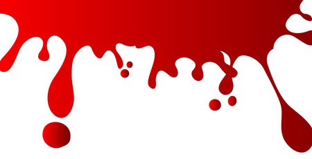 Blood splatter on a white backgroundのイラスト素材