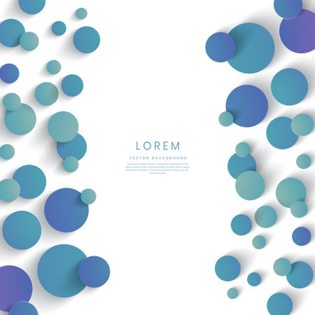 abstract white background with circlesのイラスト素材