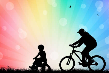 father and sonのイラスト素材