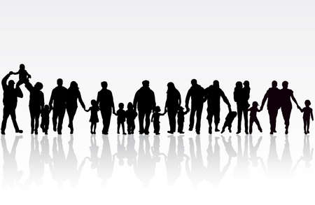 big familyのイラスト素材