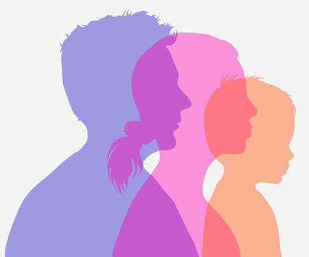 Family togetherのイラスト素材