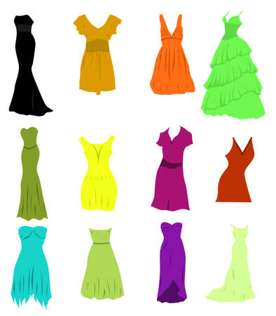 Dresses clothsのイラスト素材