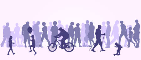 People silhouettesのイラスト素材