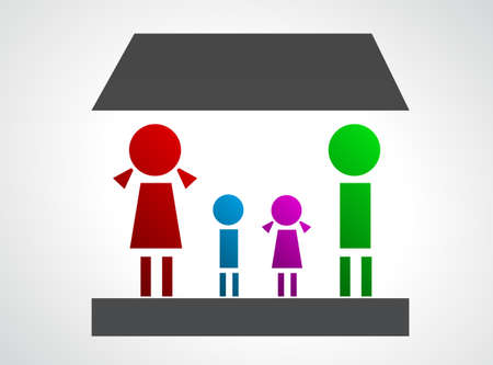 Family conceptのイラスト素材