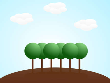 Landscape backgroundのイラスト素材