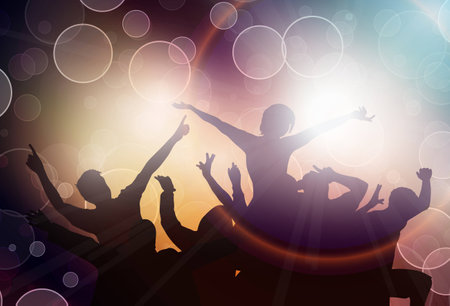 Dancing peopleのイラスト素材