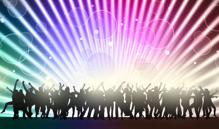 Dancing peopleのイラスト素材