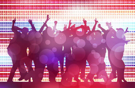 Dancing peopleのイラスト素材