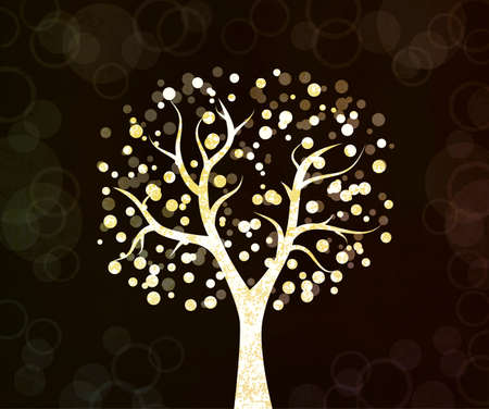 beautiful tree design backgroundのイラスト素材