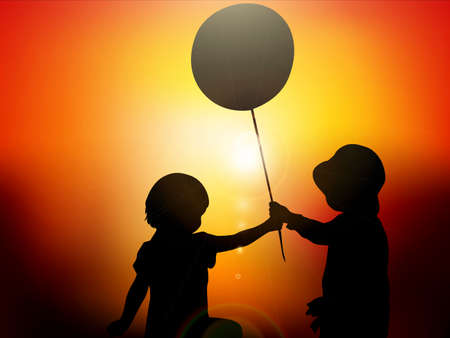 happy childrenのイラスト素材