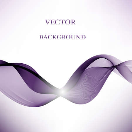Vector Abstract color wavy lines. Purple Color smoke wave. Transparent wave. Abstract smooth wave vector.のイラスト素材