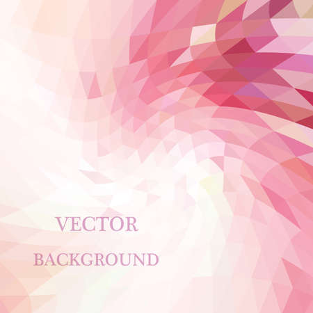 Pink polygonal illustration, which consist of triangles. Geometric background in Origami style with gradient.のイラスト素材