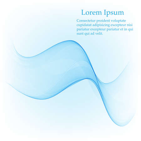 Abstract vector background, transparent waved lines for brochure, website, flyer design.のイラスト素材