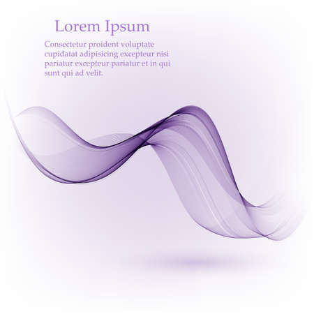 Vector Abstract color wavy lines. Purple Color smoke wave. Transparent wave. Abstract smooth wave vector.のイラスト素材
