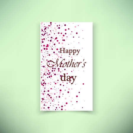 White banner with pink glitter on a pale green background. Discounts, sale, greeting card, banner, suitable for holidays: March 8, womens day, poster for spring, birthday.のイラスト素材