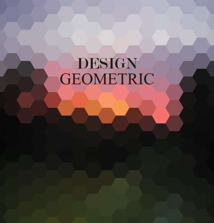 Vector hexagons background. Geometric pattern. Abstract vector with colorful hexagonal honey combsのイラスト素材