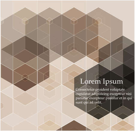 Vector hexagons background. Geometric pattern. Abstract vector with colorful hexagonal honey combsのイラスト素材