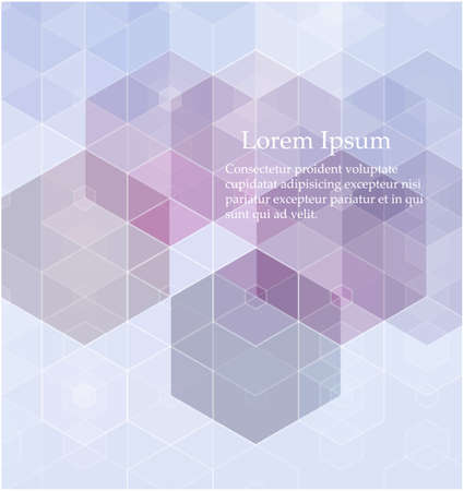 Vector Abstract geometric background. Blue hexagon shapeのイラスト素材