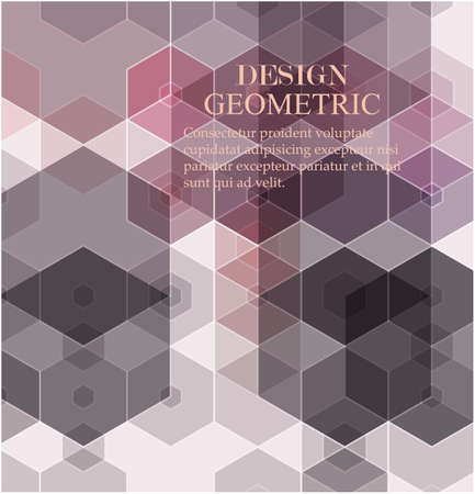 Vector technology abstract geometric background. Vector violet pink background. Vector pattern.のイラスト素材