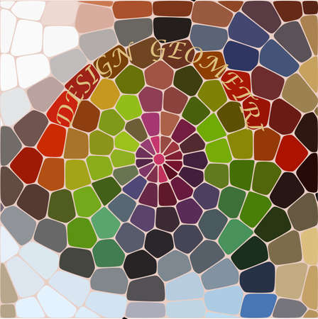 Abstract repeating geometric background with chaotic texture. Irregular pattern of blocks.のイラスト素材