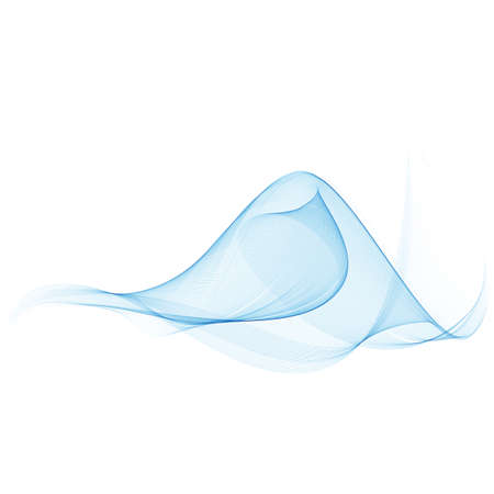 Abstract vector background, transparent waved lines for brochure, website, flyer design.のイラスト素材