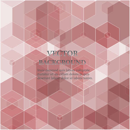 Light pink vector hexagons mosaic pattern. Modern abstract illustration with hexagons.のイラスト素材