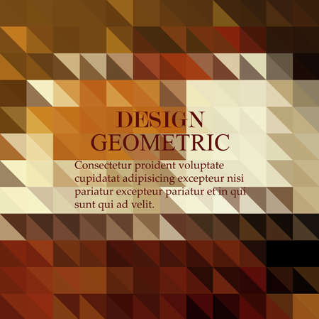 Background of geometric shapes. Colorful mosaic pattern.のイラスト素材