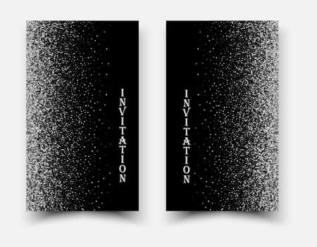 Vector silver glowing light glitter background. Christmas white magic lights background.のイラスト素材