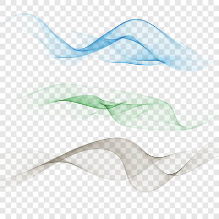 Wavy design element. Decor for brochure, banner, flyer. Fluid, color wave, curve line.のイラスト素材