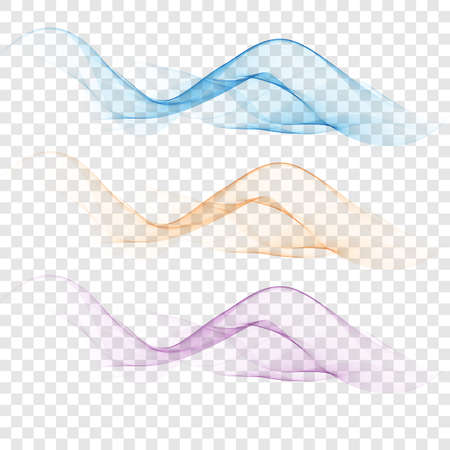 Wavy design element. Decor for brochure, banner, flyer. Fluid, color wave, curve line.のイラスト素材