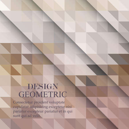 Abstract polygonal vector background. Beige geometric vector illustration. Creative design template.のイラスト素材