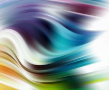 Creative background with abstract acrylic painted waves. Beautiful marble texture. Blue, orange and green colors.のイラスト素材