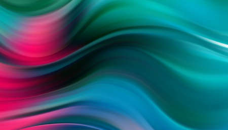 Creative background with abstract acrylic painted waves. Beautiful marble texture. Blue and pink colors.のイラスト素材