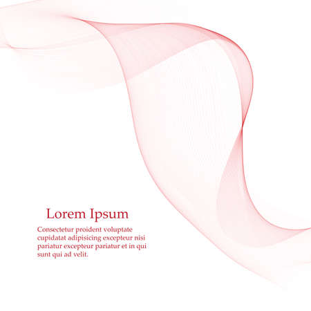 Vector Abstract pink curved lines background. Template brochure design.のイラスト素材