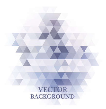 Abstract geometric background with transparent triangles. Vector illustration.のイラスト素材