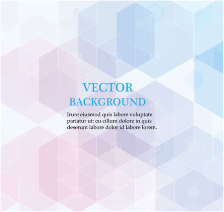 Pink and blue polygonal illustration, which consist of hexagons. Polygonal design for your business.のイラスト素材