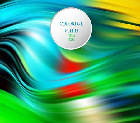 Modern colorful flow poster. Wave Liquid shape in blue color background. Art design for your design project.のイラスト素材