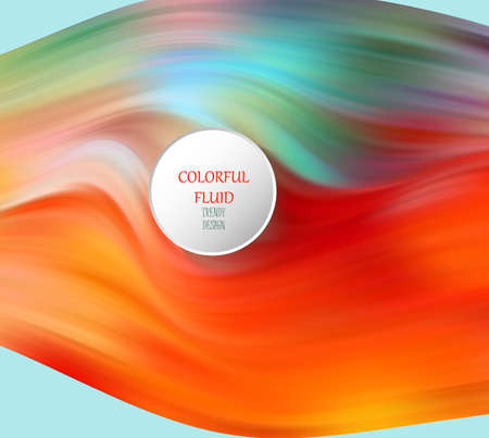 Modern colorful flow poster. Wave Liquid shape in blue color background. Art design for your design project.のイラスト素材