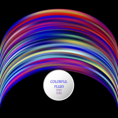 Modern colorful flow poster. Wave Liquid shape in blue color background. Art design for your design project.のイラスト素材