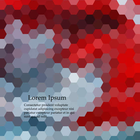 Bright colored hexagonal honeycomb abstract background. Vector abstractのイラスト素材