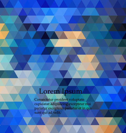 Abstract Blue Triangle Background, Vector Illustration Contains Transparent Objectsのイラスト素材