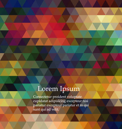 Background of geometric shapes. Colorful mosaic pattern. Retro triangle backgroundのイラスト素材